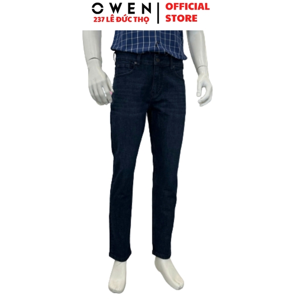Quần Jeans Nam Owen QJR263082 Xanh Đậm Regular Fit Cotton Spandex