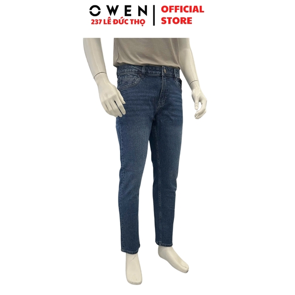 Quần Jeans Nam Owen QJR263084 Màu Xanh Regular Fit Cotton Spandex