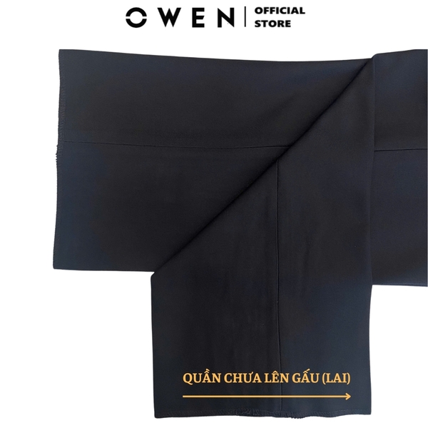 Quần Tây Nam Owen QR242843R màu xanh tím than dáng suông regular fit chất liệu nano