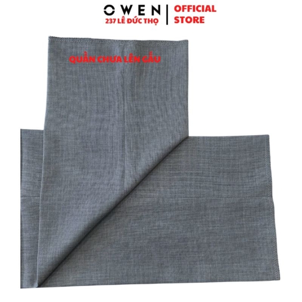Quần Tây Nam Owen QRT263055 Xám Nhạt Regular Fit Cạp Tăng Đơ