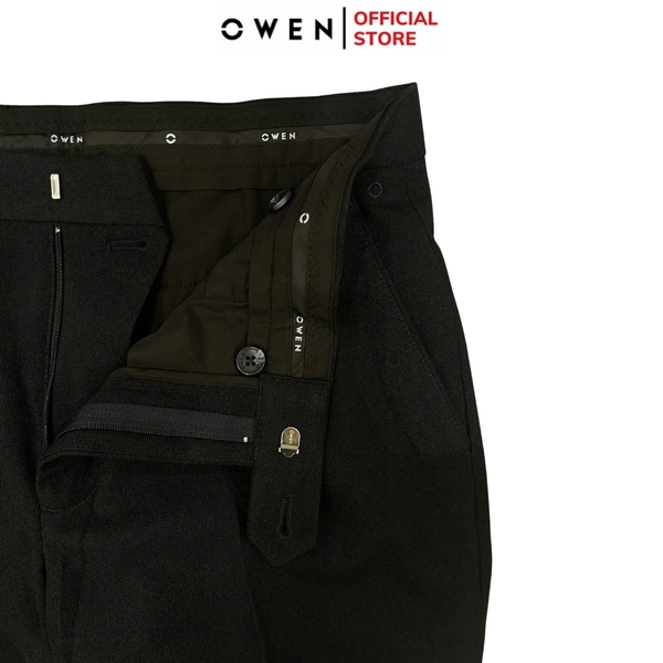 Quần Tây Nam Owen QS242829 màu xanh tím than dáng ôm slim fit chất liệu Lanatex polyester