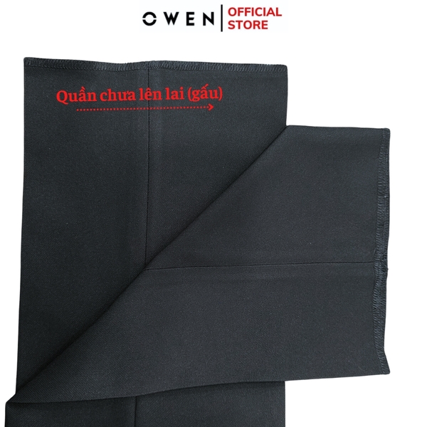 Quần tây Nam Owen QST252474R2 màu xanh tím than dáng ôm silm fit cạp tăng đơ chất liệu Nano