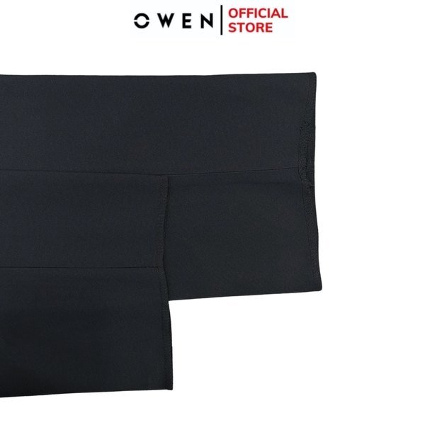 Quần Tây Nam Owen QTJ242818 mày xanh tím than dáng suông rộng J-form cạp tăng đơ chất liệu nano poly