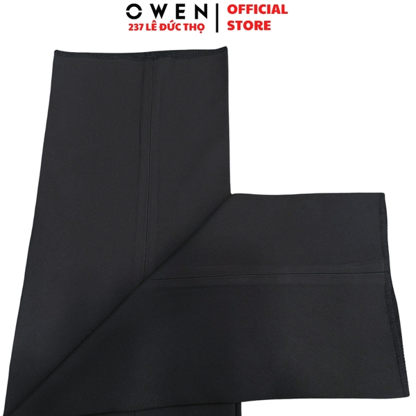Quần tây Nam Owen QST252482 màu xanh tím than dáng ôm slim fit cạp tăng đơ chất liệu polyester spandex