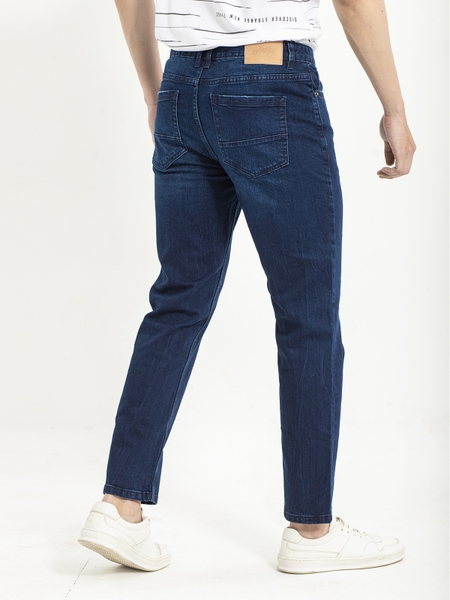 Quần Jean Nam Aristino Quần Bò Nam AJN02401 Dáng Regular Fit Chất Liệu Cotton