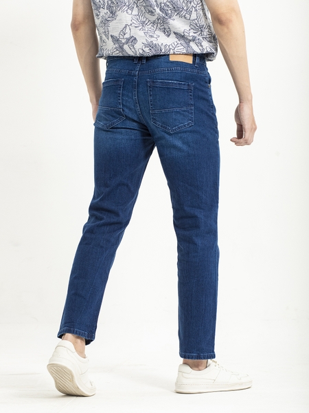 Quần Jean Nam Aristino Quần Bò Nam AJN02401 Dáng Regular Fit Chất Liệu Cotton