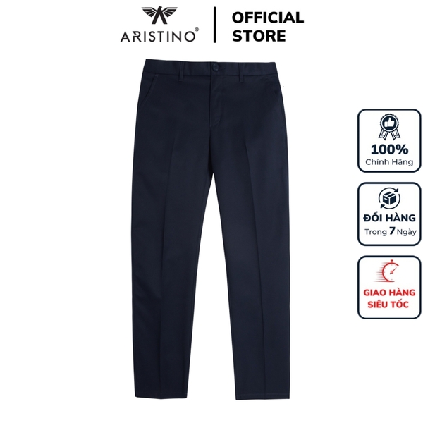 Quần Kaki Nam Aristino AKK00102 màu Xanh tím than 25