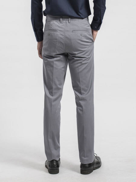 Quần Kaki Nam Arisitino AKKR01 Màu Xám 146 Dáng Regular Fit Chất Liệu CVC