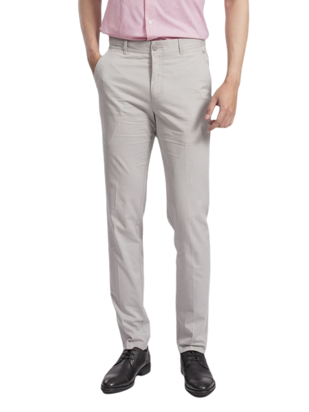 Quần Kaki Nam Arisitino AKKR03 Màu Xám 118 Dáng Slim Fit Chất Liệu Cotton