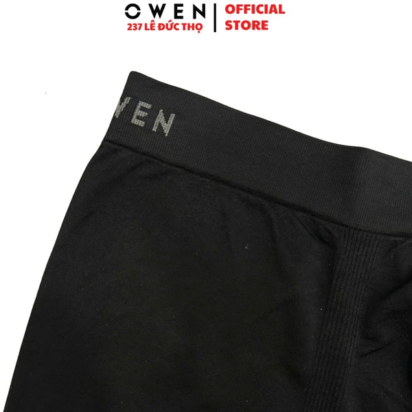 Quần Lót Nam Owen QLB242511 Sịp Đùi Màu Đen Chất Liệu Polyamide