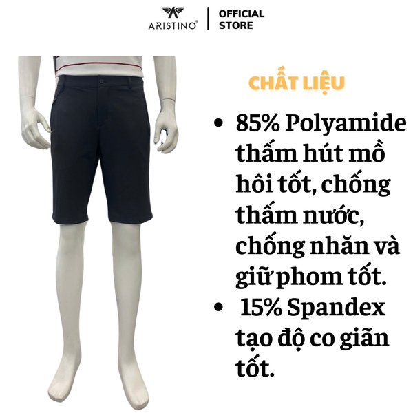 Quần Short Nam Aristino ASO056AS2 Sóc thể thao Màu: Xám 56