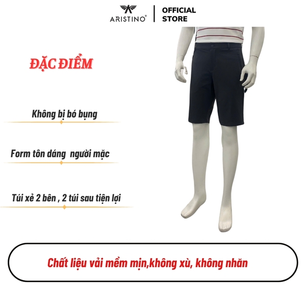 Quần Short Nam Aristino ASO056AS2 Sóc thể thao Màu: Xám 56