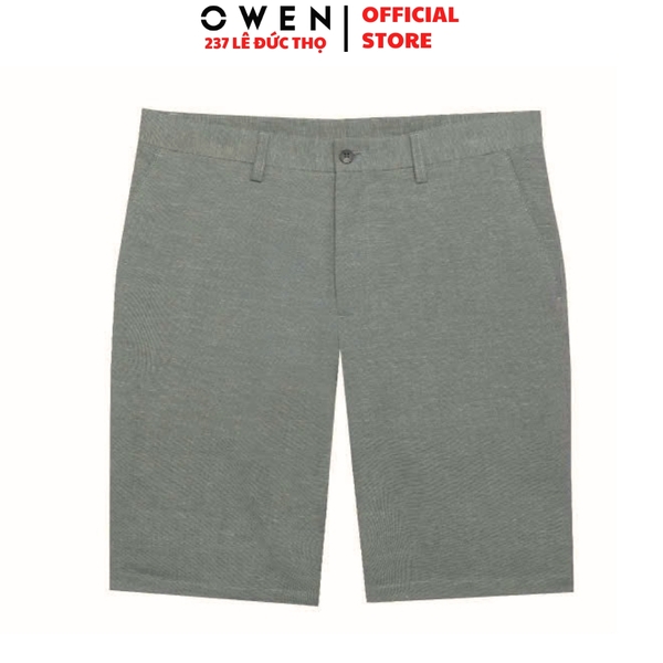 Quần Short Nam Owen ST252515 sóc âu màu xám xanh dáng ôm Trendy chất liệu Rayon spandex