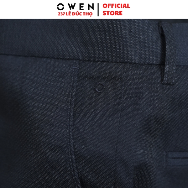 Quần Short Nam Owen ST252520 sóc âu màu xanh tím than dáng ôm Trendy chất liệu Rayon spandex