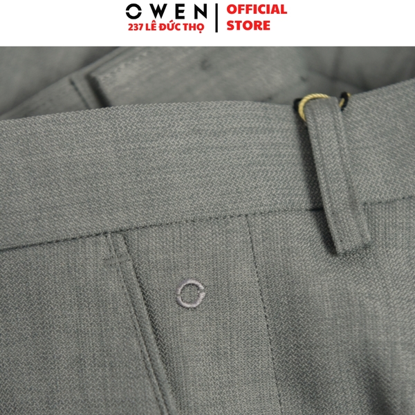 Quần Short Nam Owen SV252505 sóc âu màu rêu dáng trendy fit ôm vừa chất liệu nano