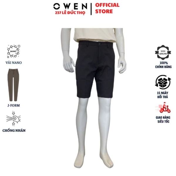 Quần Short Nam Owen SV263022 Xám Đậm J-Form 100% Polyester
