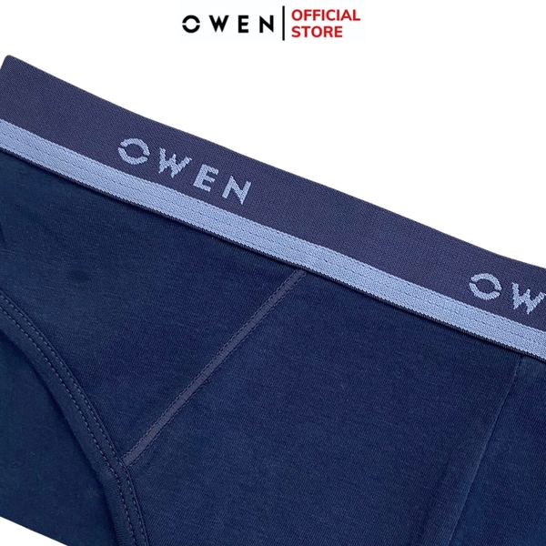 Quần Lót Nam Owen QLR242516 màu xanh tím than kiểu dáng sịp tam giác Chất liệu cotton