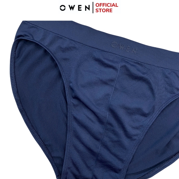 Quần Lót Nam Owen QLR242518 màu xanh tím than dáng sịp tam giác bikini chất liệu polyamide spandex