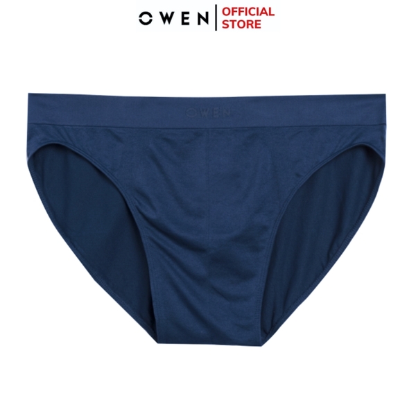 Quần Lót Nam Owen QLR242518 màu xanh tím than dáng sịp tam giác bikini chất liệu polyamide spandex
