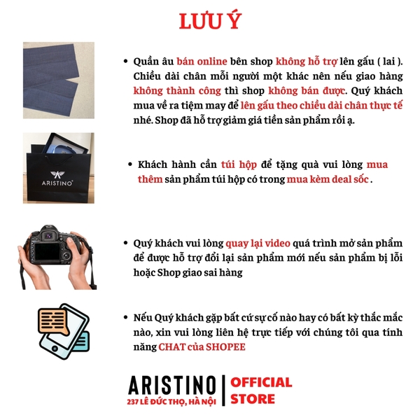 Quần Âu Nam Aristino Quần Tây ATR0080S1 màu đen 20 dáng suông regular fit