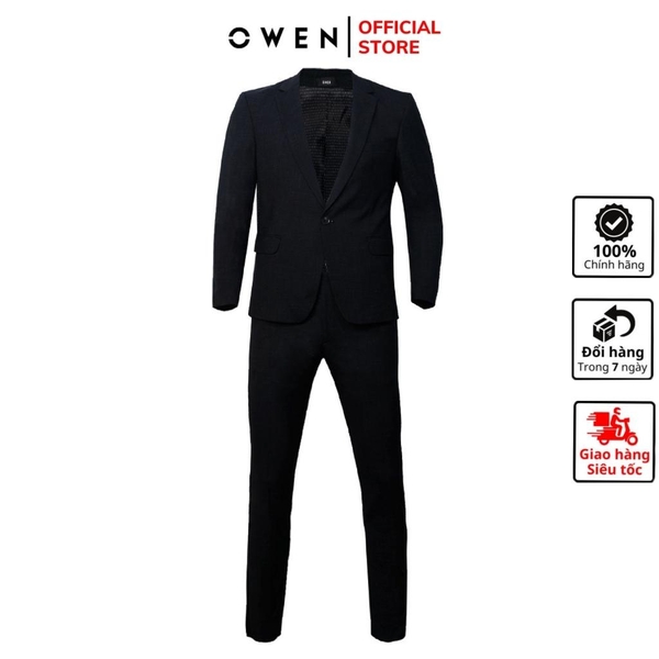 Ves bộ OWEN VES220957 Màu navy Melange Dáng Regular Fit Vải Polyester