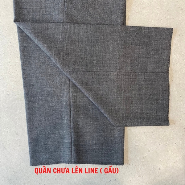 Quần Tây Nam Owen QST231856 màu dark grey melange trơn dáng slim fit cạp tăng đơ Chất Liệu Polyester