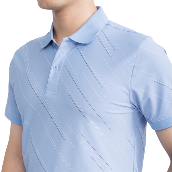 Áo Thun Polo Nam Cổ Bẻ Aristino APS056S3 màu Xanh biển 218 in, Xanh tím than 26 in