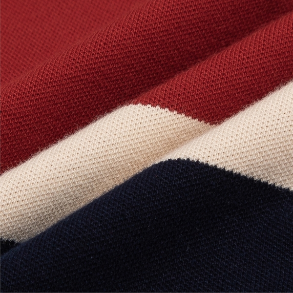 Áo Thun Polo Nam Cổ Bẻ Aristino APS134S3 màu Cam 110 kẻ Jacquard