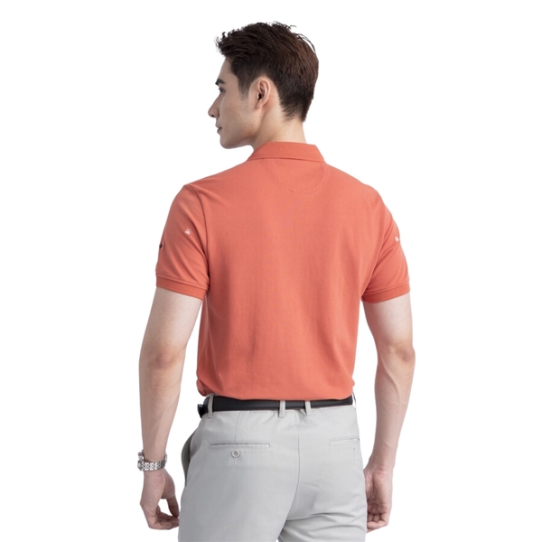Áo Thun Polo Nam Cổ Bẻ Aristino APS149S3 màu Cam 106 thêu