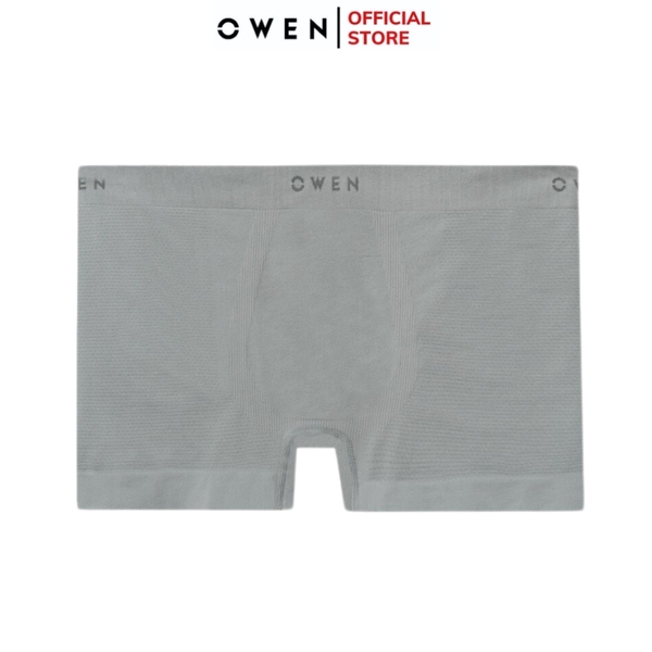 Quần Lót Nam Owen QLB232457 màu xám nhạt Kiểu sịp đùi Boxer Chất liệu Polyamide spandex