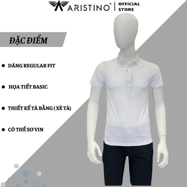 Áo Thun Polo Nam Cổ Bẻ Aristino APS087S3 Màu: Trắng 6, Xanh biển 200, Xanh tím than 26