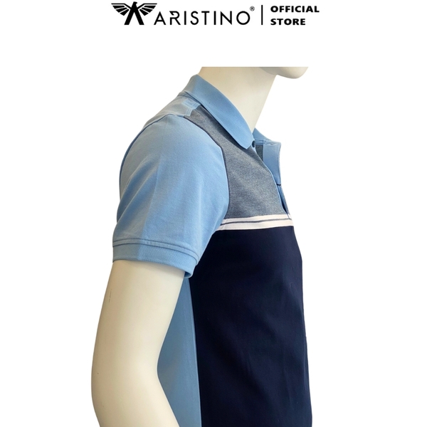 Áo Thun Polo Nam Cổ Bẻ Aristino APS137S3 Màu: Xanh biển 223