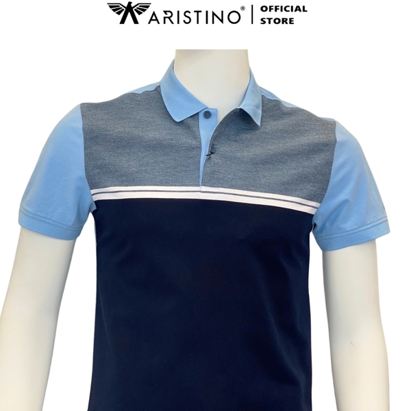 Áo Thun Polo Nam Cổ Bẻ Aristino APS137S3 Màu: Xanh biển 223