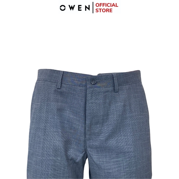 Quần Short Nam Owen ST231809 sóc âu màu xám nhạt dáng slim fit chất liệu polyester