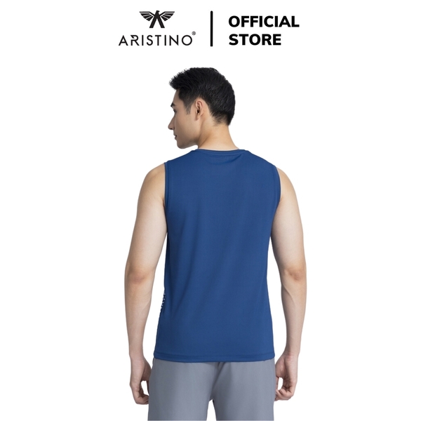 Áo Ba Lỗ Nam Aristino ATL007AZ Áo thun sát nách Màu: Trắng 6, Xám 2, Xanh biển 68, Xanh tím than 35