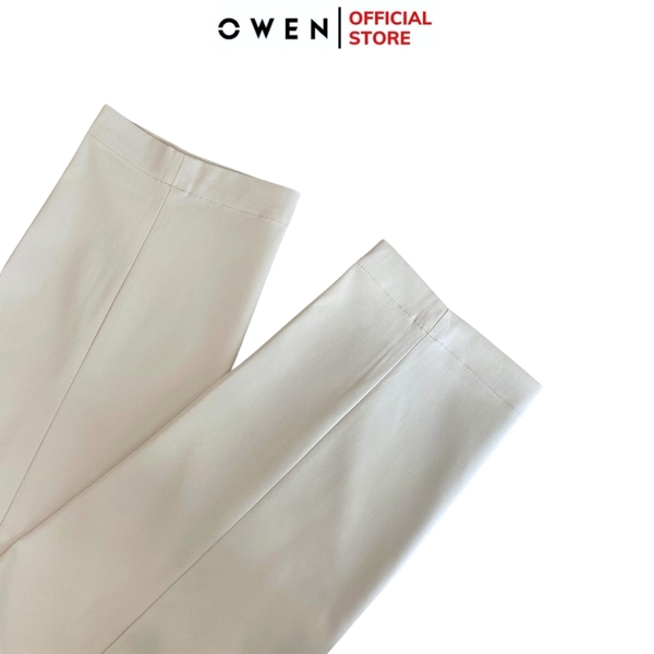 Quần Tây Nam Owen QG242425 màu be dáng S-Form chất liệu poly