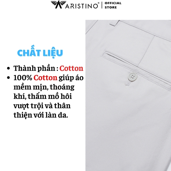 Quần Kaki Nam Aristino AKK0040Z Màu Be 116, Đen 1, Xám 76