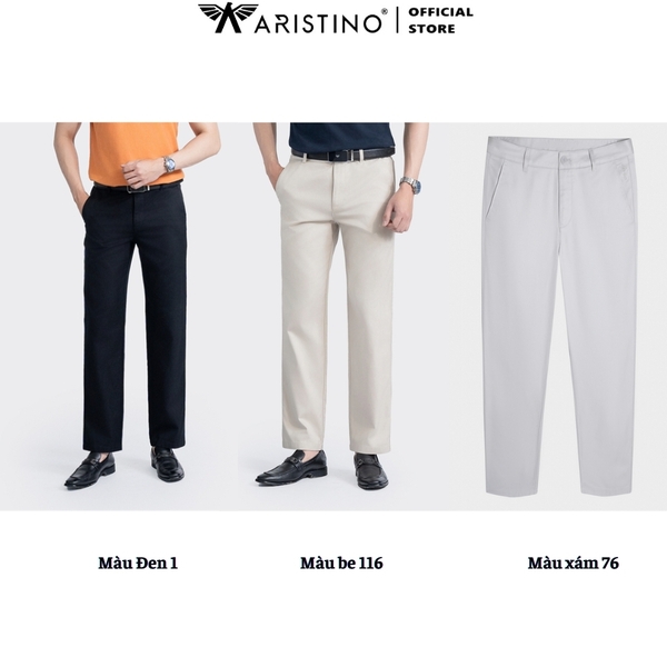Quần Kaki Nam Aristino AKK0040Z Màu Be 116, Đen 1, Xám 76