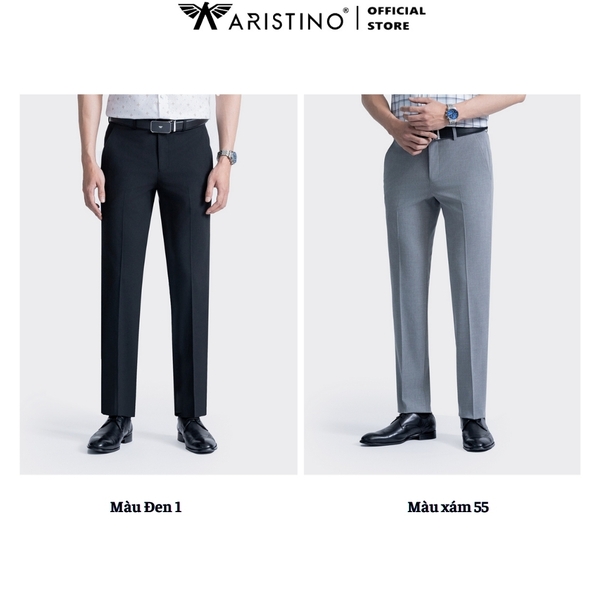Quần Âu Nam Aristino Quần Tây ATR0120Z Màu Đen 1, Xám 55