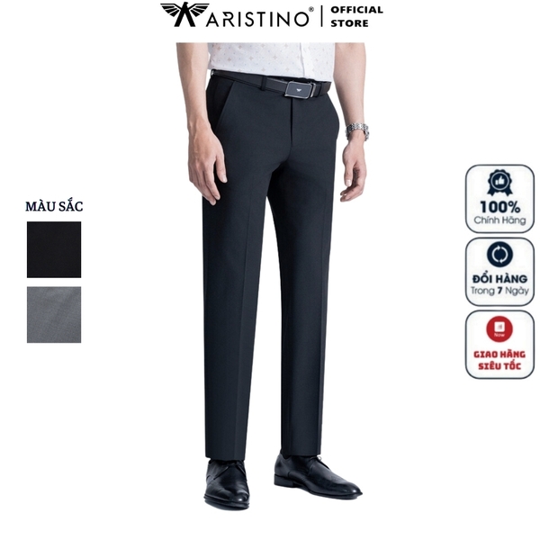 Quần Âu Nam Aristino Quần Tây ATR0120Z Màu Đen 1, Xám 55