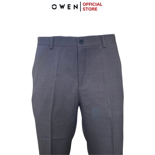 Quần Short Nam Owen SV242426 sóc âu màu xám đậm dáng trendy chất liệu nano
