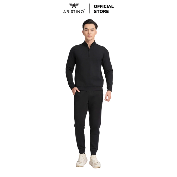 Bộ đồ thun thu đông Aristino ALH011BZ Màu Đen 1, Xanh tím than 25