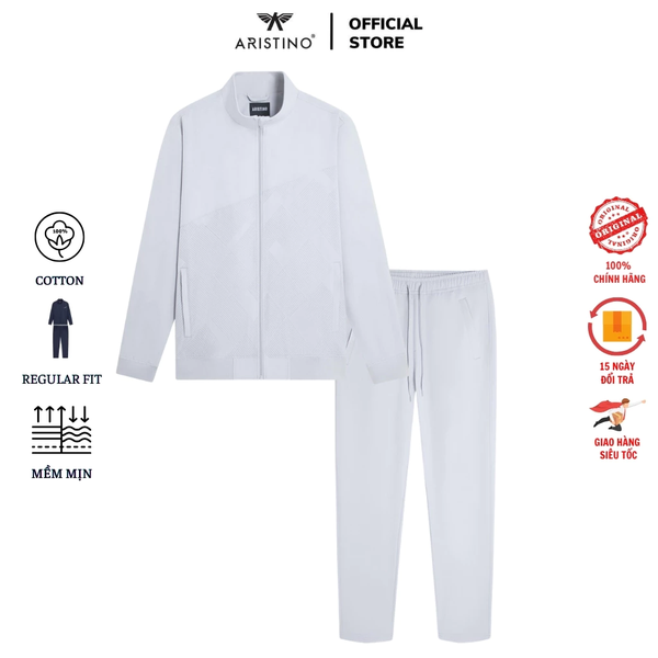 Bộ đồ Gió Thu đông Aristino AJS005BZ Màu Xám 10, Xanh tím than 73