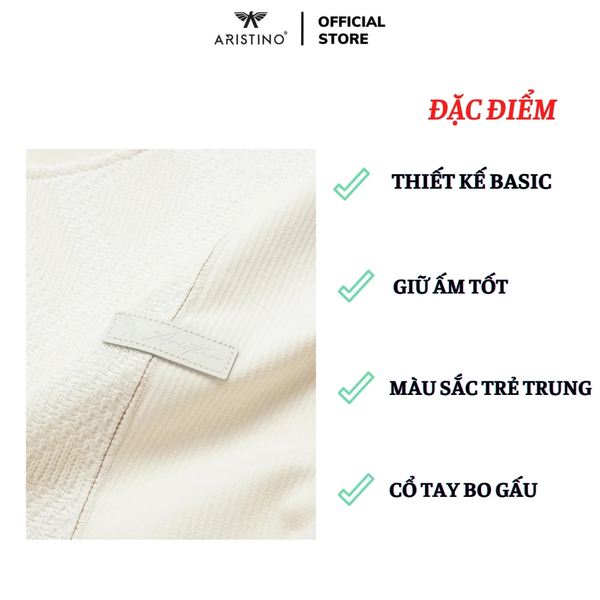 Áo Thun Nam Dài Tay Aristino ASW017BZ Màu Be 11
