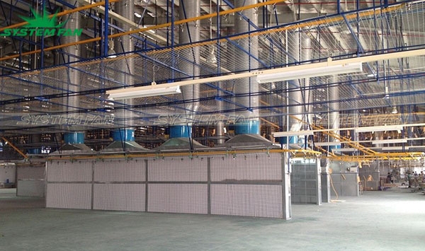 Hệ thống hút bụi buồng sơn khô