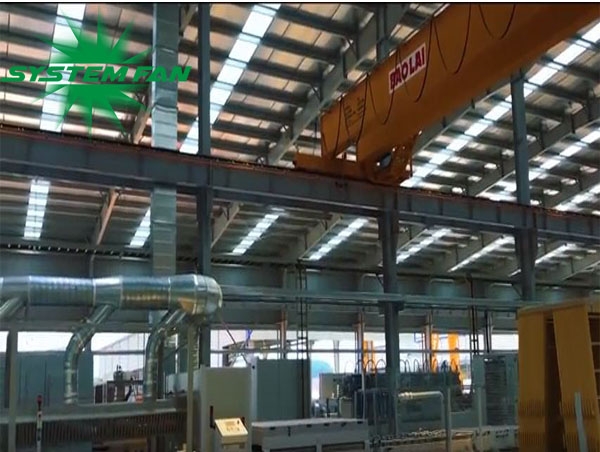 Hệ thống xử lý khí cho nhà máy Đá Trắng Bảo Lai do System Fan Việt Nam triển khai