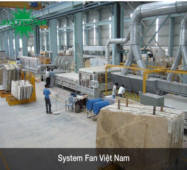 Thi công và lắp đặt hệ thống xử lý khí cho nhà máy Đá Trắng Bảo Lai.