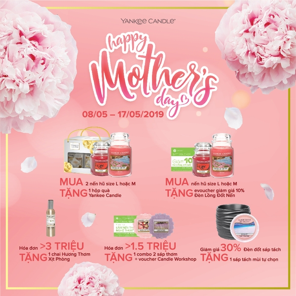 HAPPY MOTHER ‘S DAY YANKEE CANDLE