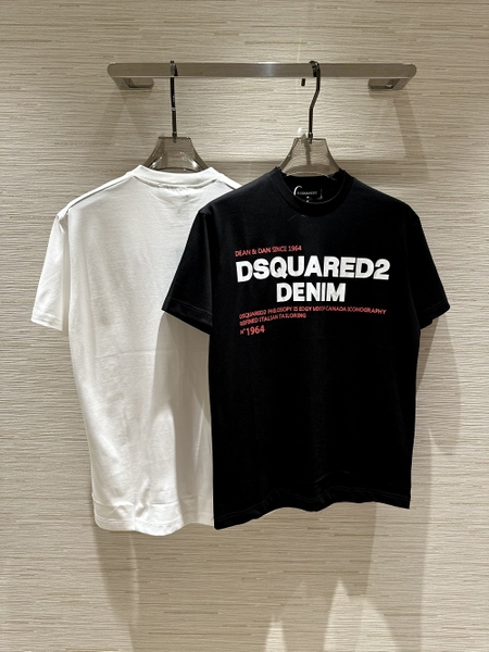 Áo phông T shirt Dsquared2 logo chữ Denim Like Auth on web