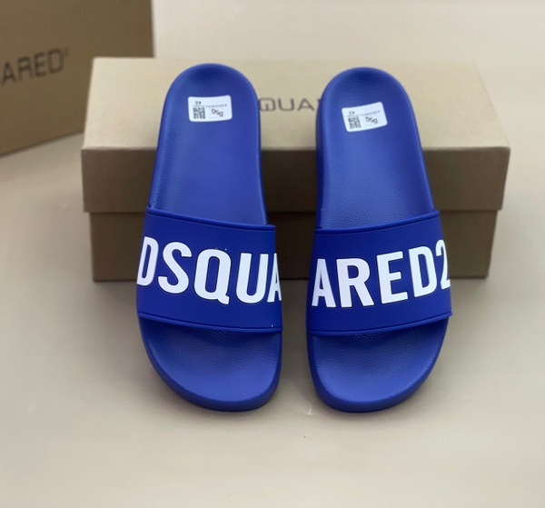 Dép lê quai ngang Dsquared2 Xanh dương logo nổi Like Auth 1-1 on web bill thẻ phụ kiện